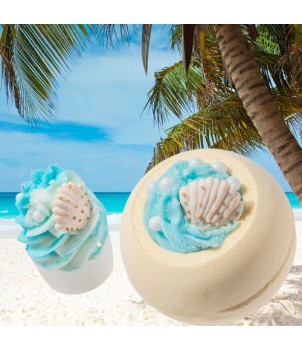 Mermaid's Delight Bath Blaster & She Sells Seashells Bath Mallow